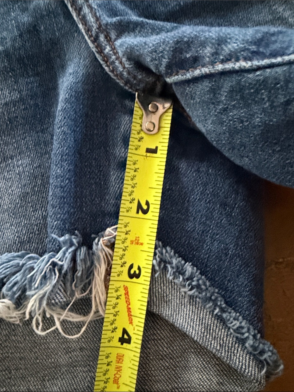 Joe's Jeans Distressed Blue Denim Cutoff Shorts - Picture 6 of 6
